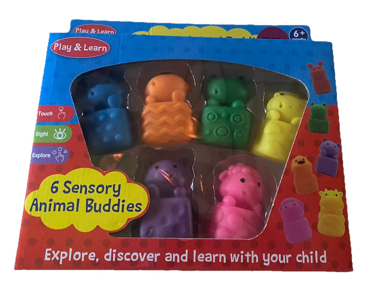 Play & Learn 6 months animal buddies sensory bath fun bathtub baby new gift