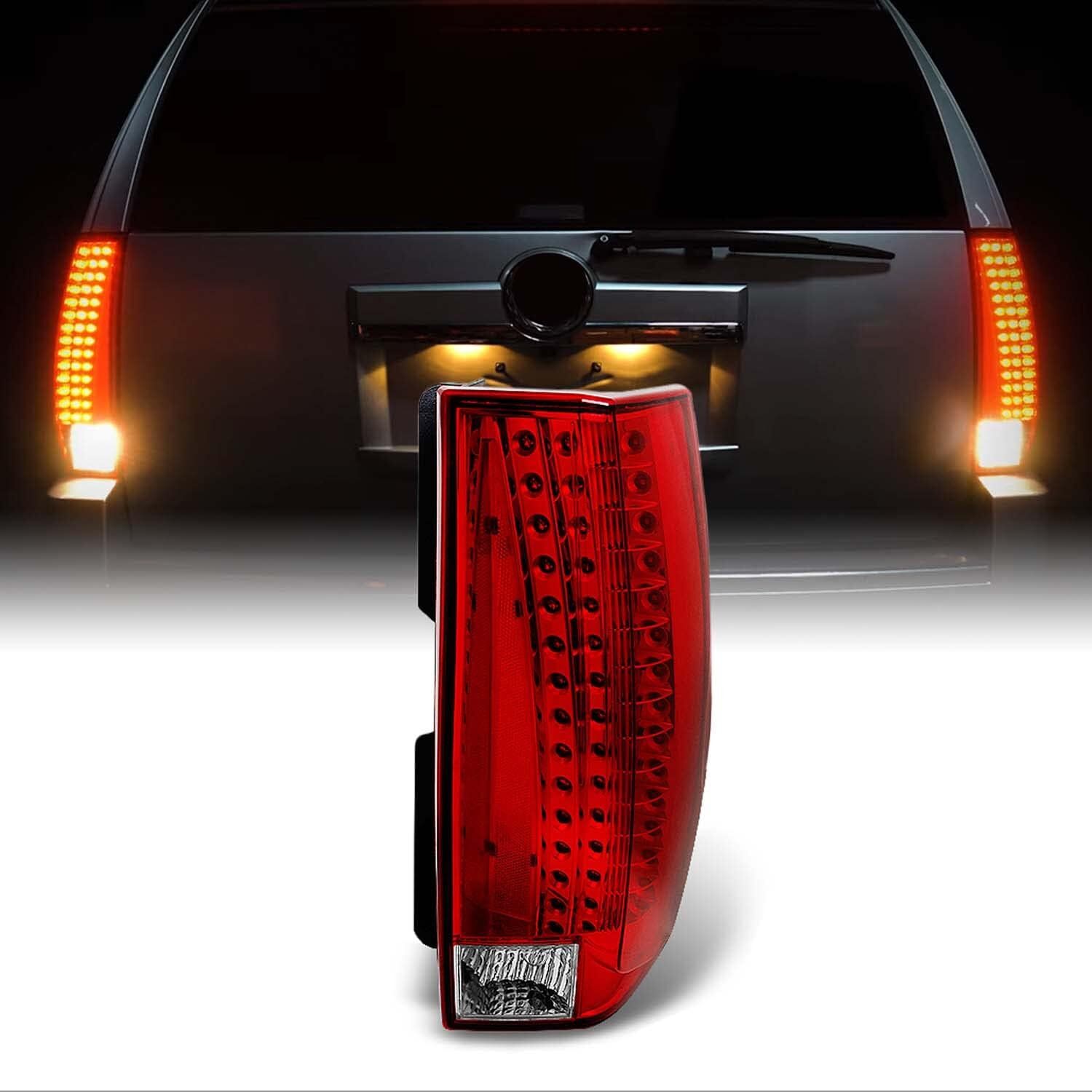 2007-2014 Cadillac Escalade LED Right Passenger Side Tail Light Red Clear