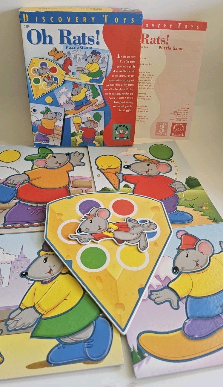 Oh Rats! Educational Puzzle Game Discovery Toys Complete Ages 3+
