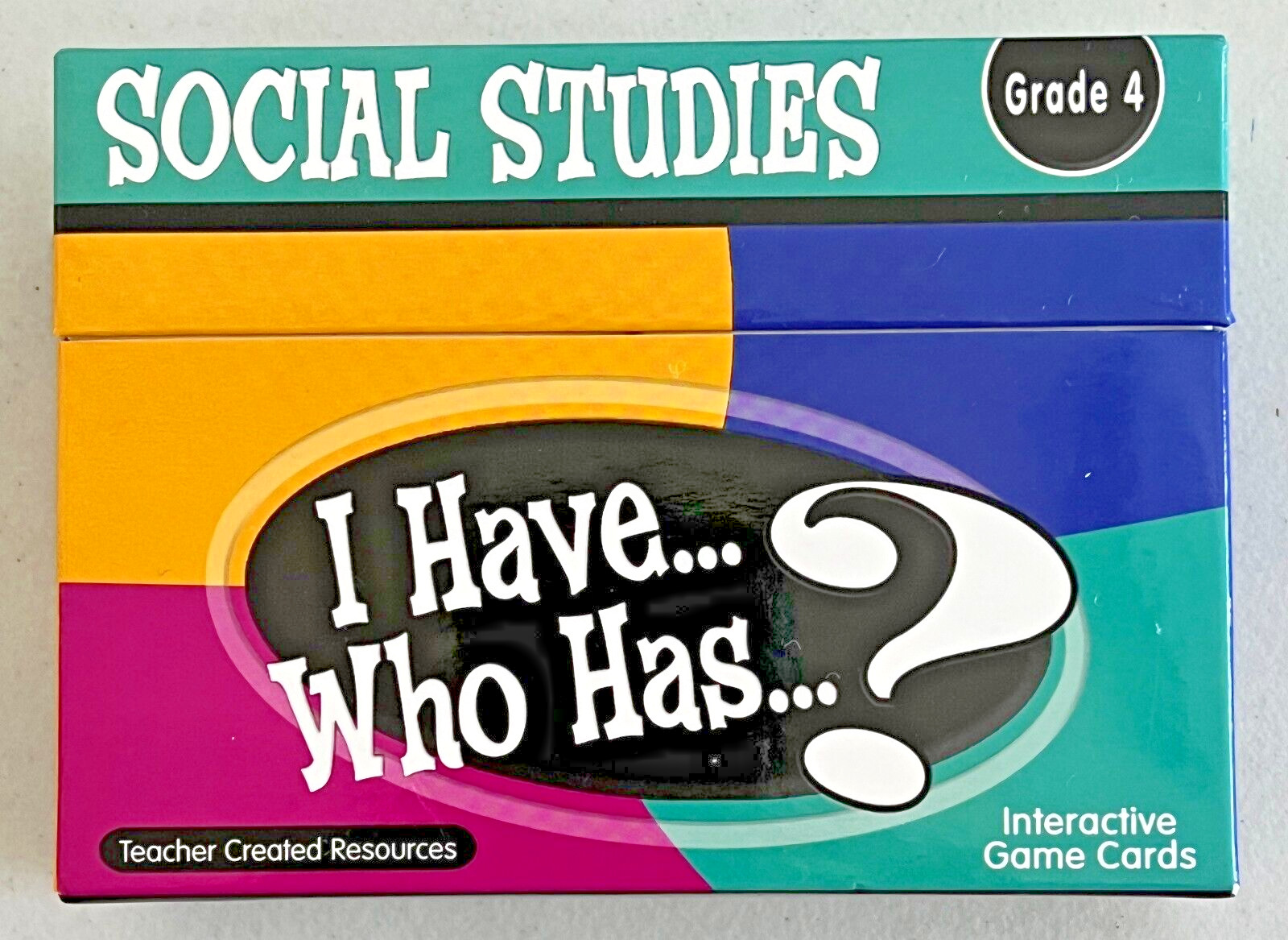 I Have..Who Has? Social Studies Grade 4 Card Game Government Geography Culture