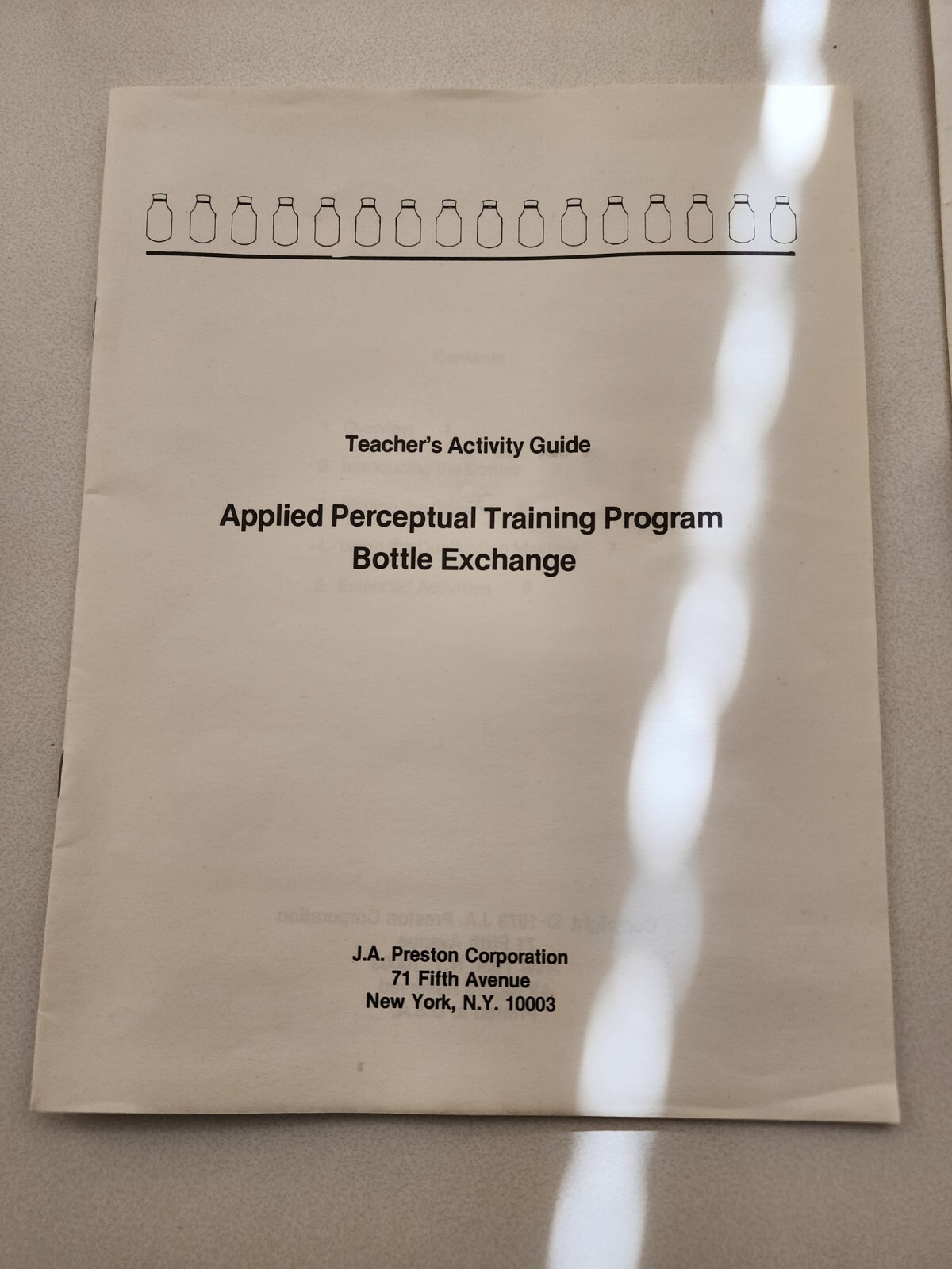 1978 J.A. Preston Corp. Bottle Exchange & Circle Language Builder 4943C 4951
