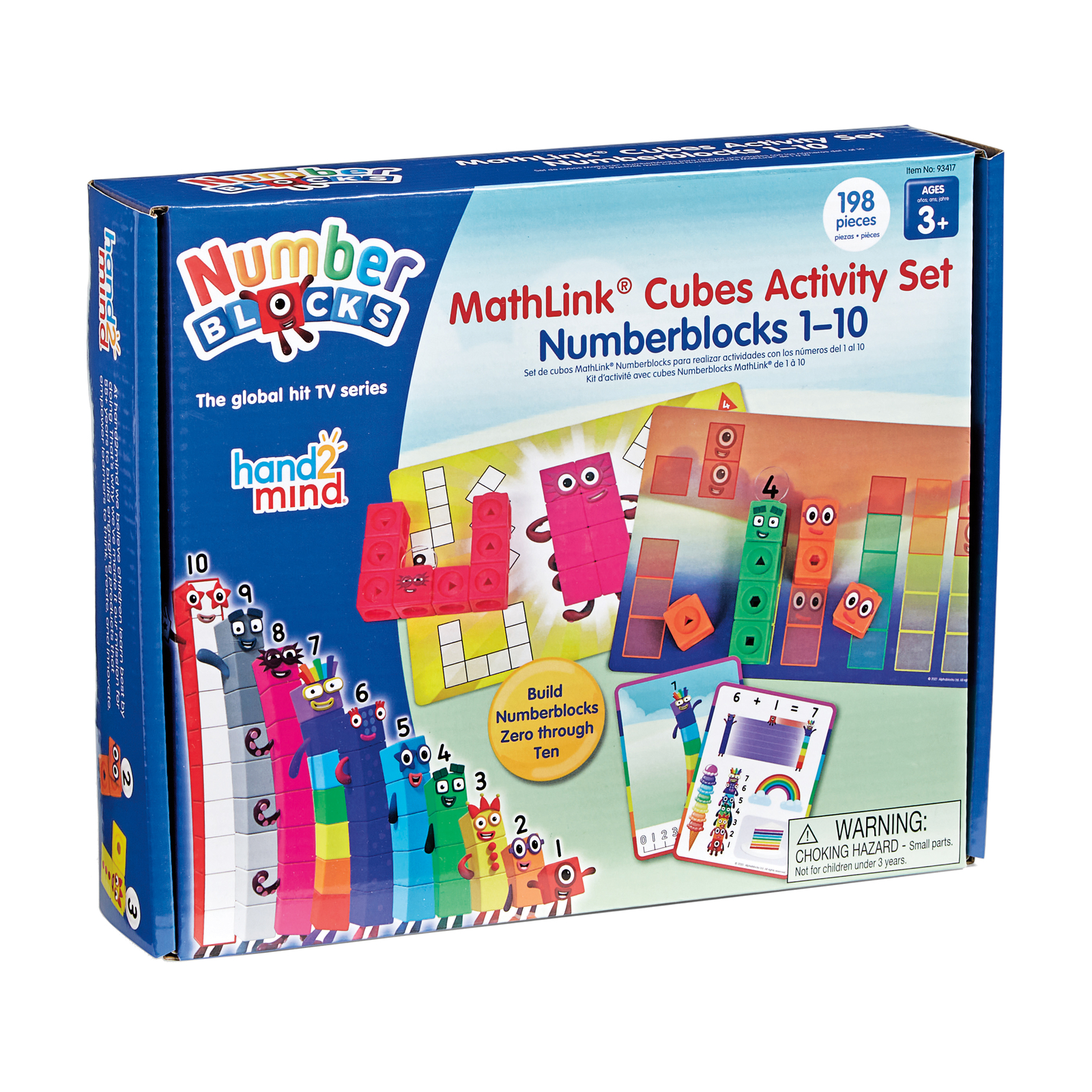 New – hand2mind MathLink Cubes Numberblocks 1-10 Activity Set – Ages 3+