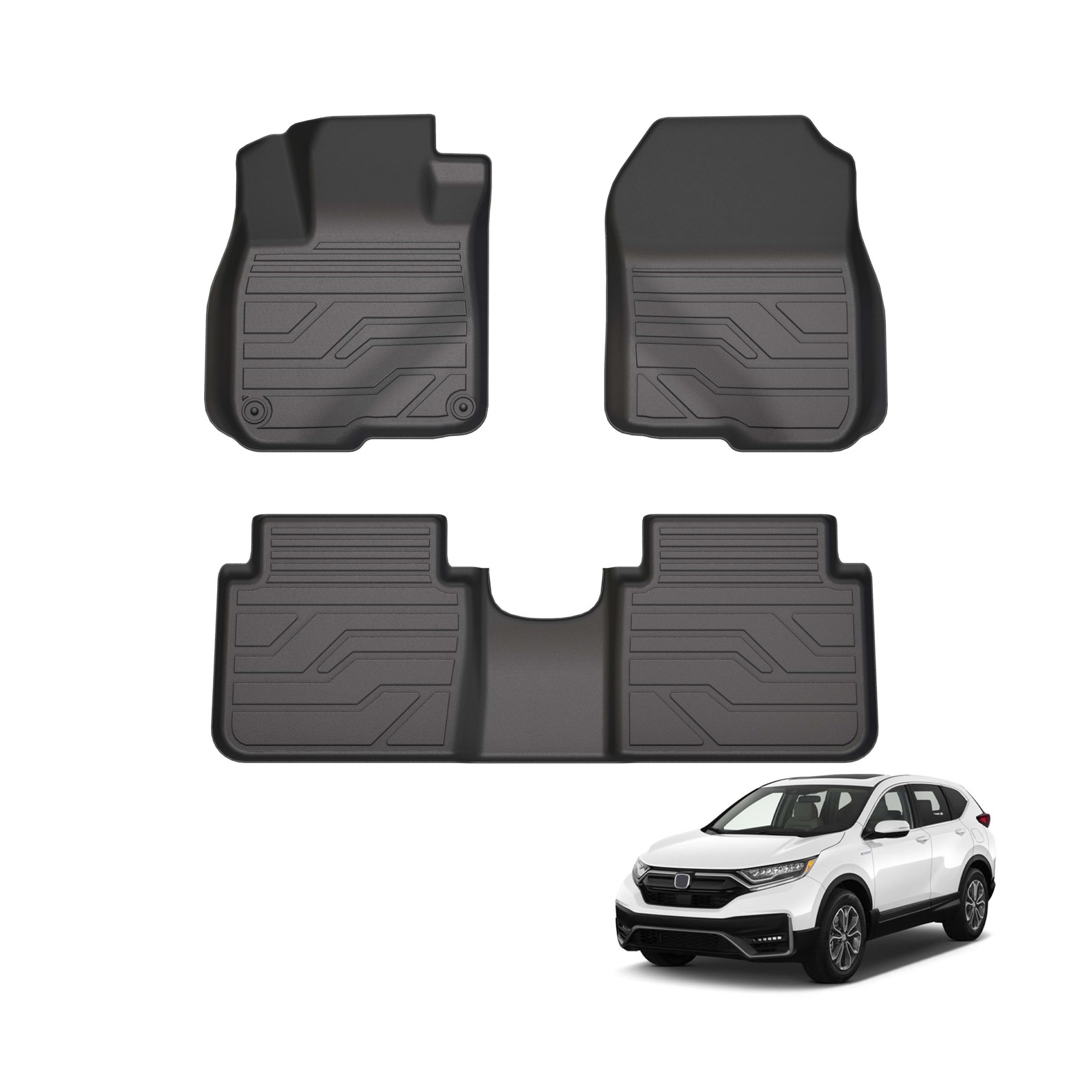 KARPAL Floor Mats for Honda CR-V 2017-2022 (Gasoline & Hybrid), All Weather P…