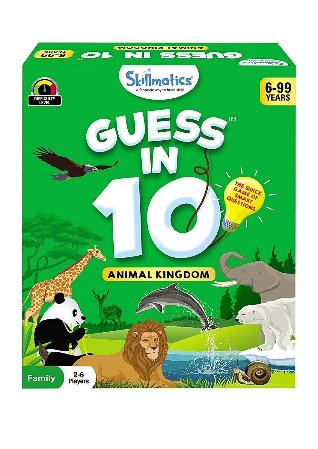 Skillmatics Card Game : Guess in 10 Animal Kingdom | Gifts for Ages 6 and Up |