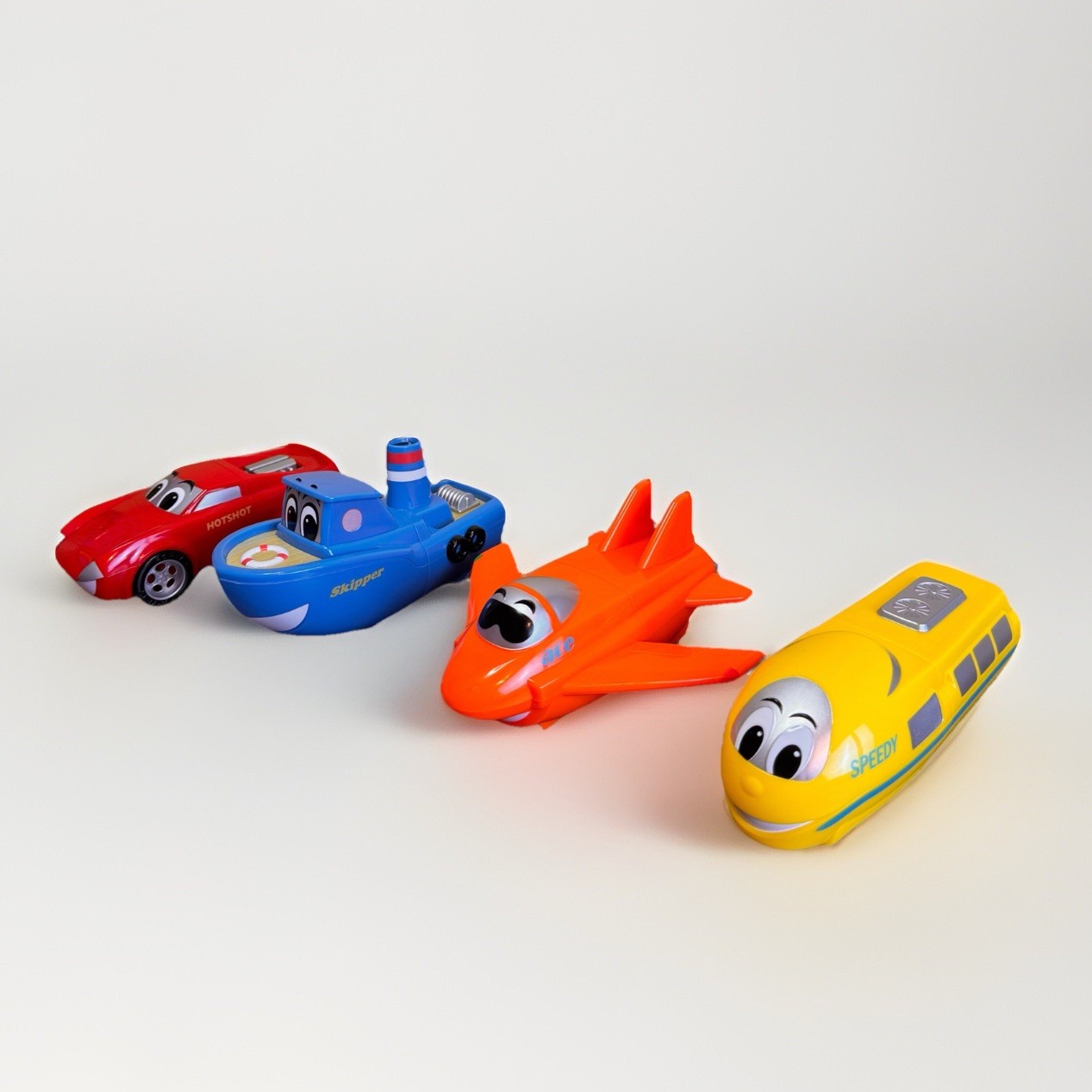 Popular Playthings Mix-n-match Junior Magnetic Vehicles 8 Piece Play Set