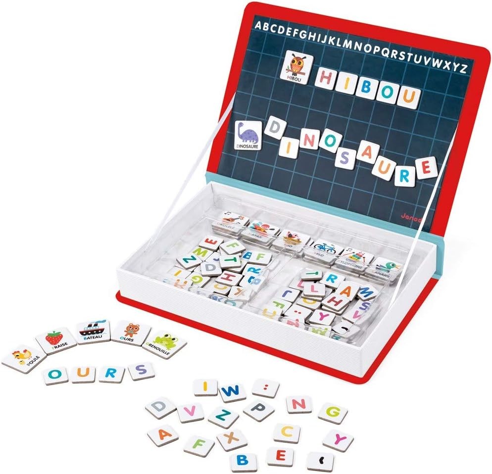 Janod • Magneti’Book French Alphabet • 3 to 8 Years • Educational Magnetic Games