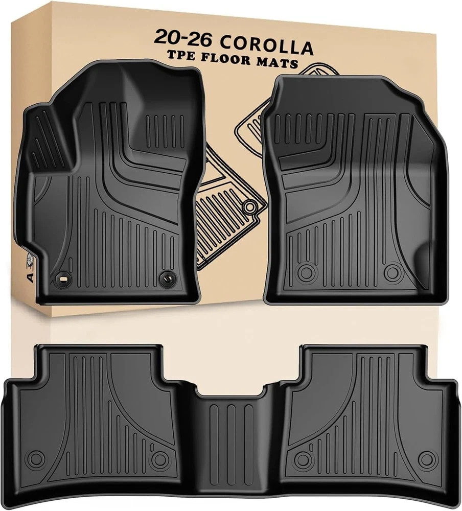 AOMSAZTO Car Floor Mats for Toyota Corolla Sedan 2020-2025,Heavy Duty TPE All We