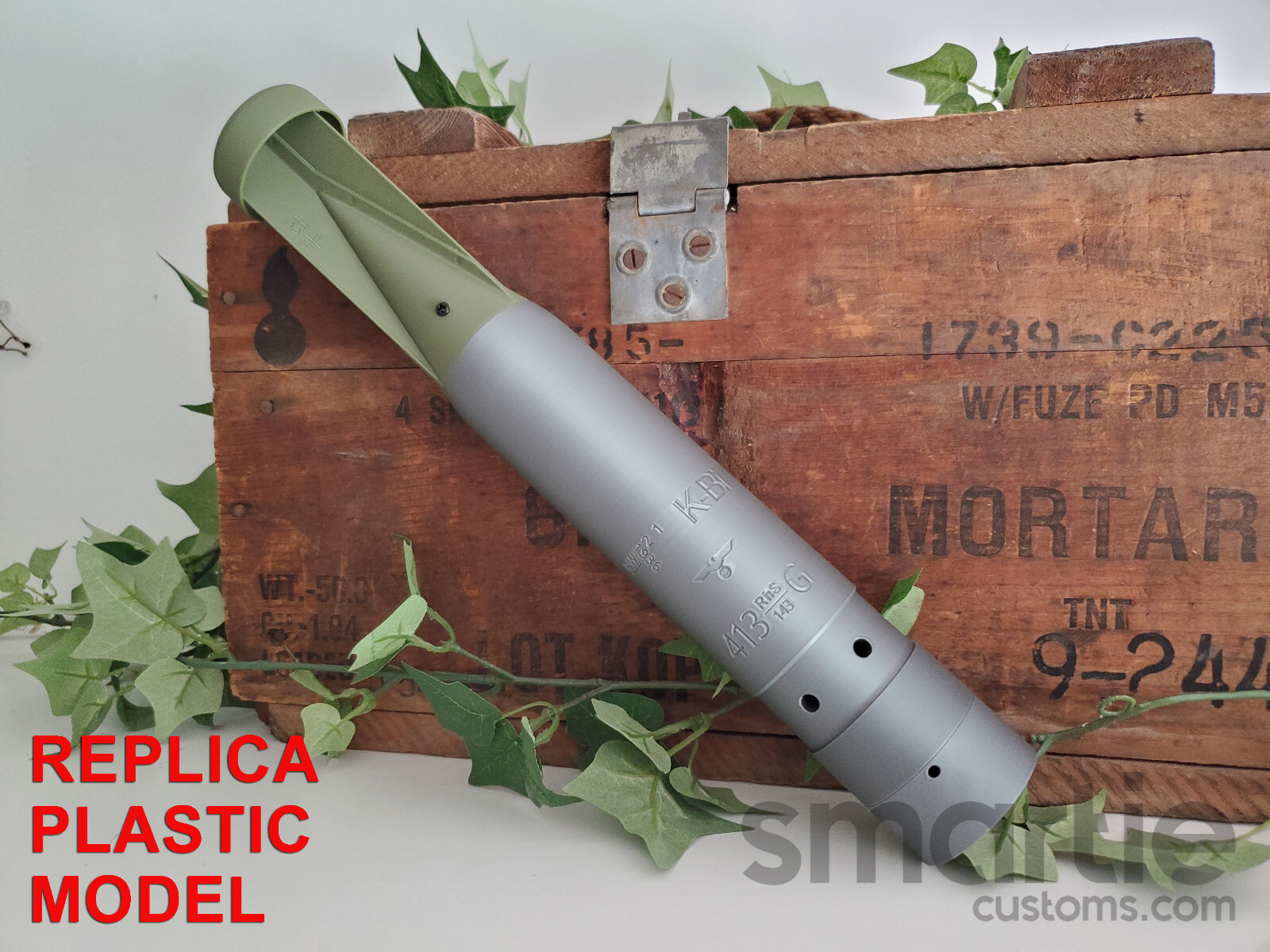 DUMMY WW2 Era German B1E Incendiary Bomb – Accurate Size Plastic Replica