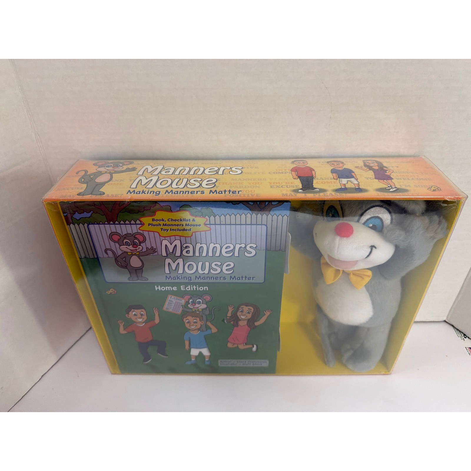 Manners Mouse Making Manners Matter Home Edition Book Plush and Checklist Set
