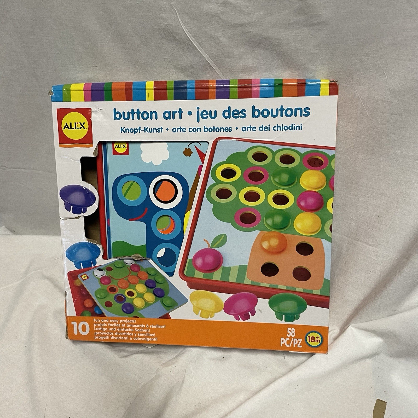 Alex Toys Little Hands Button Art – 10 Projects Art Activity Set – Discontinued