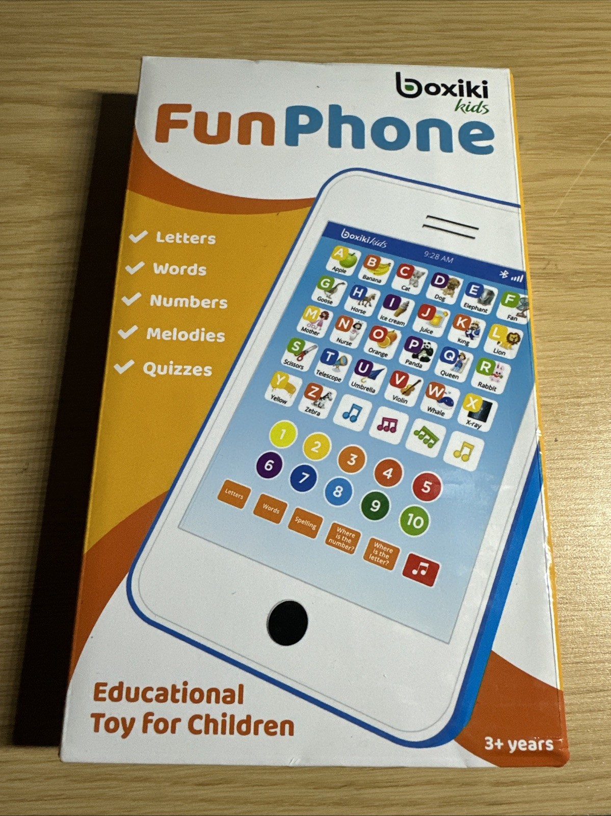 Boxiki Kids 3+ Fun Educational Phone Blue New In Package