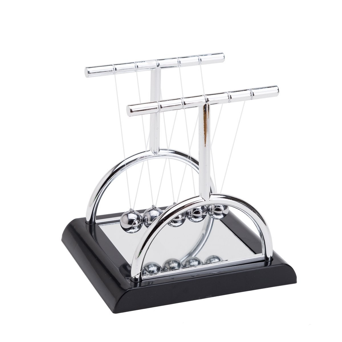 THY COLLECTIBLES Unique Semicircle Newtons Cradle Balance Balls With Mirror…