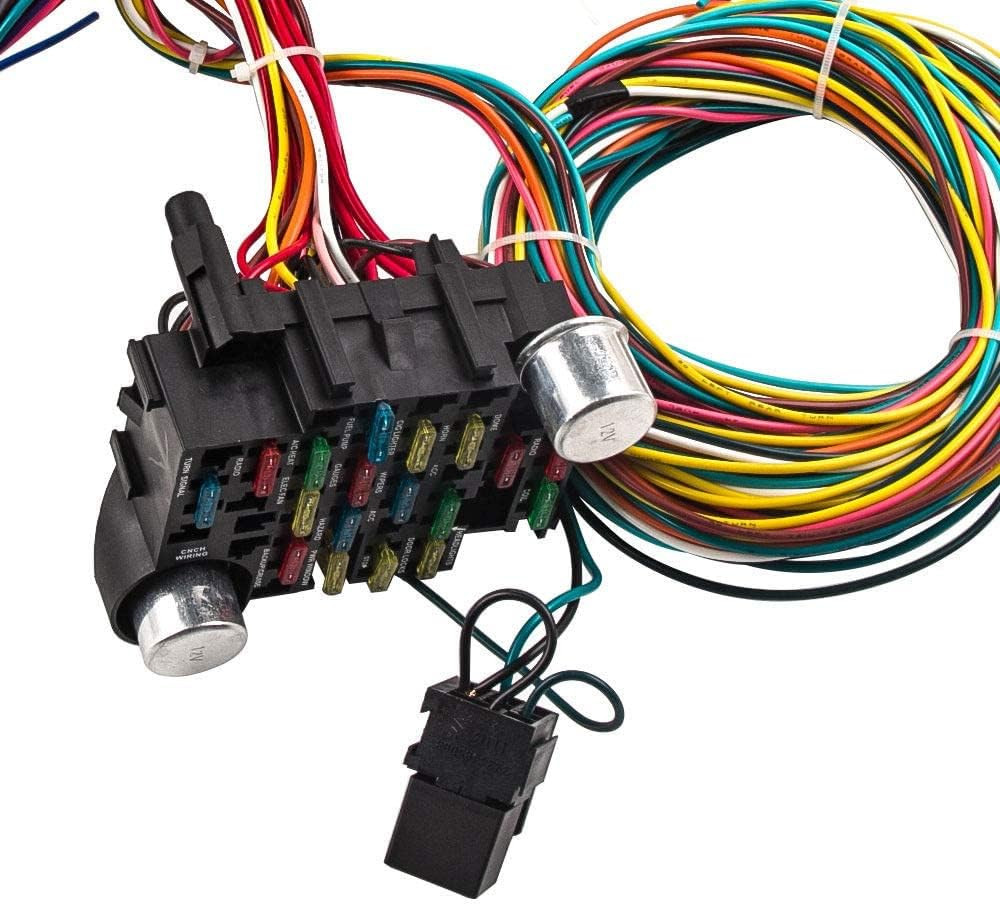 Universal Wiring Harness Kit – 21 Circuit Wiring Harness Standard Color Wire Har