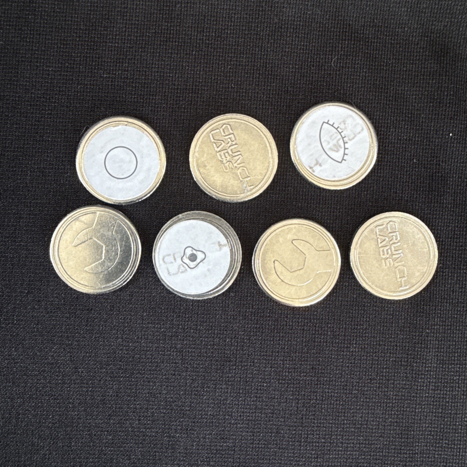 Crunch Labs Coin Token Lot Double Sided Mark Rober STEM Replacement Set of 7