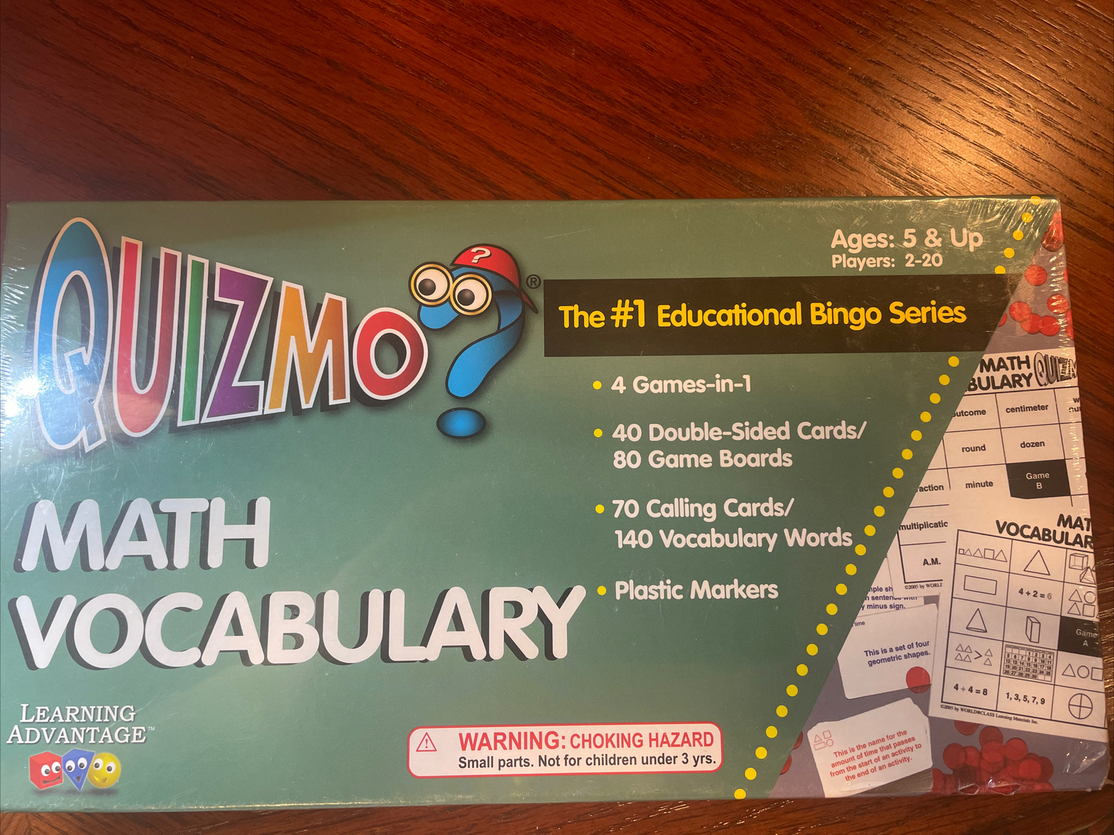 Learning Advantage QUIZMO Math Vocabulary – Math Games for Kids – in-Home Lea…