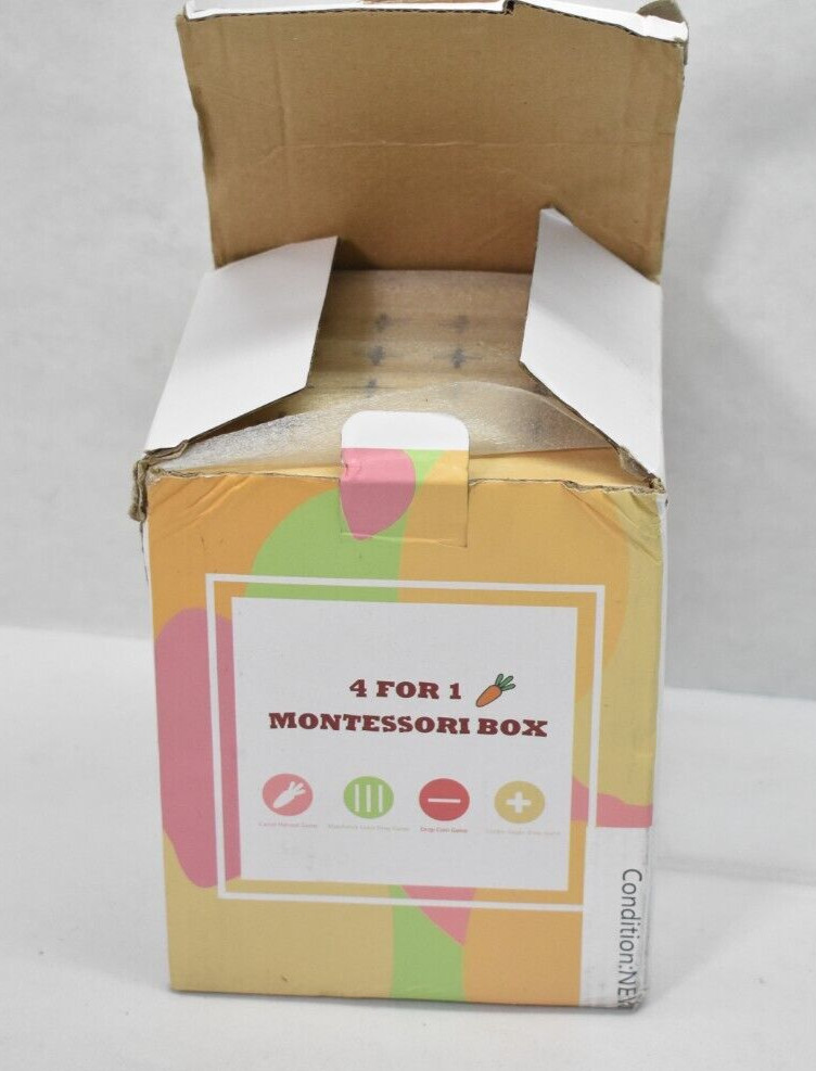 Adena Montessori 4 In 1 Play Kit box Cotton Swag Board Fine Motor Skills Game