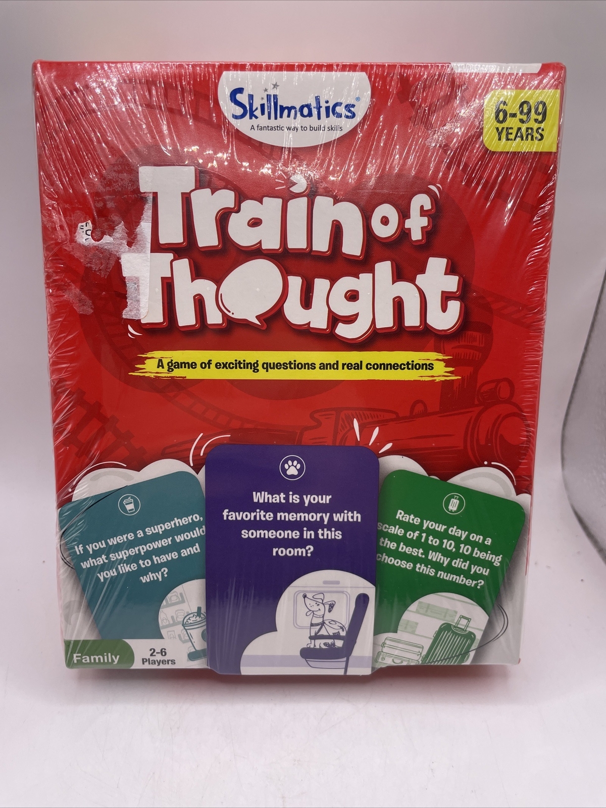 Skillmatics TRAIN OF THOUGHT Travel & Family Party Card Game NIB Sealed