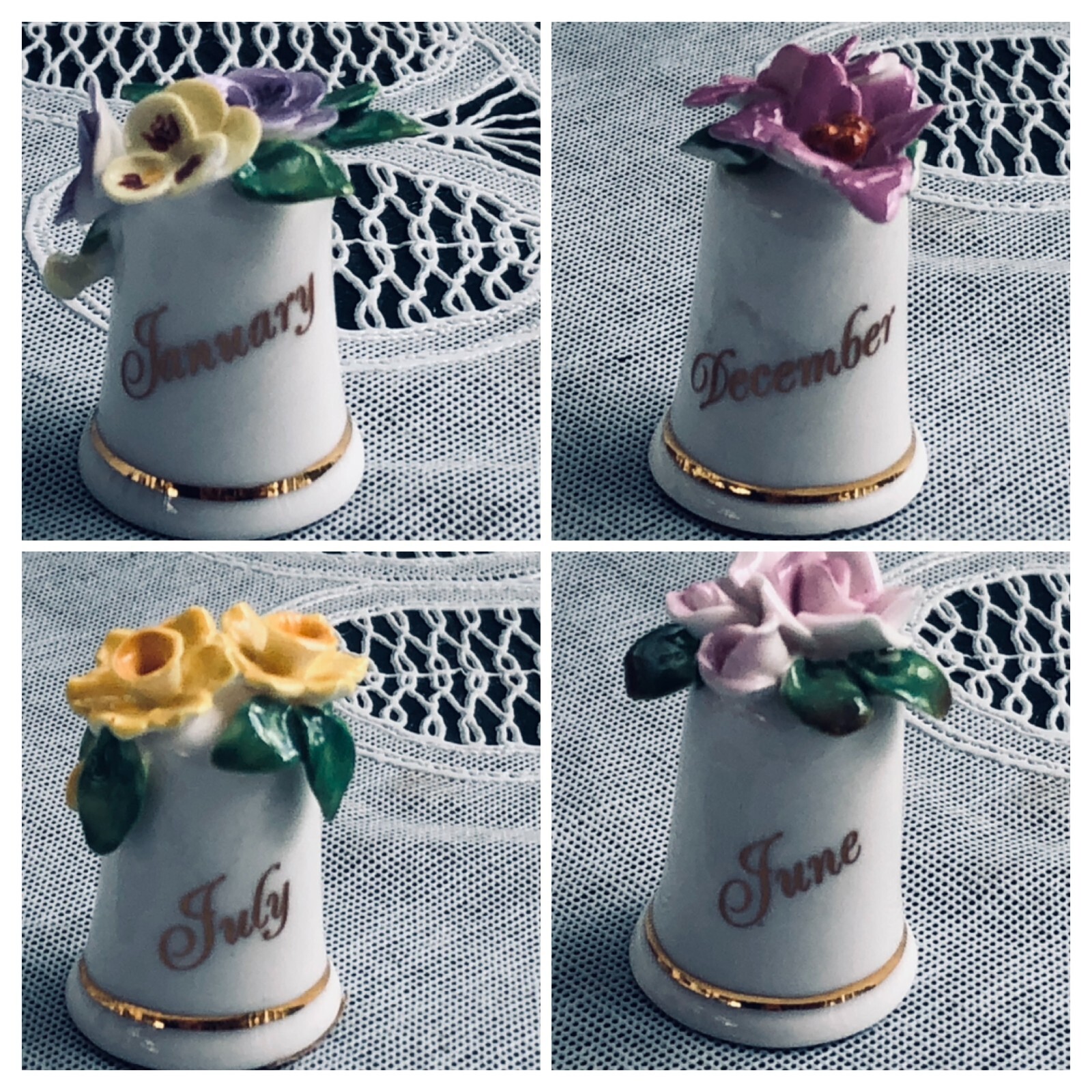 ASSORTED THIMBLES WITH MONTH/ FLOWER – YOU CHOOSE!