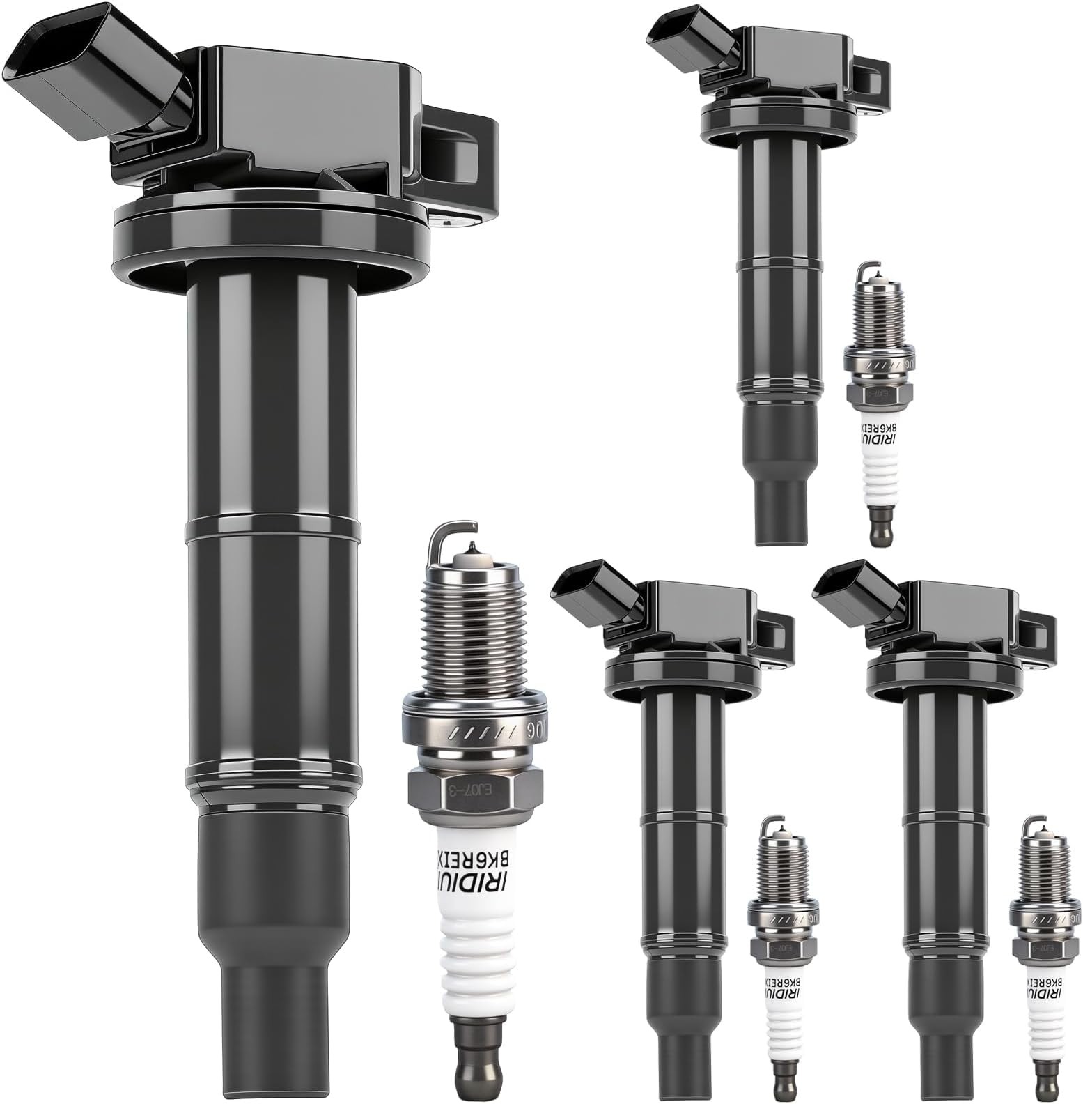 Ignition Coil Pack & Iridium Spark Plugs Kit Fit for Toyota 2002-2005 & 2007-…
