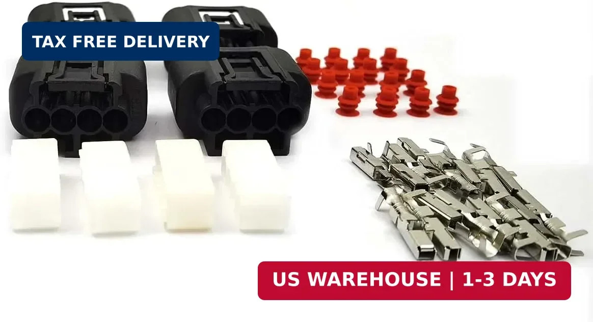 DEVMO 4pcs Ignition Coil Plug Connector Compatible with 2000-2010 Toyota Lexus C