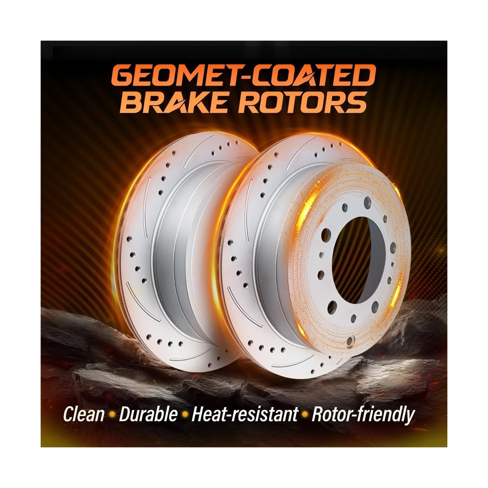 Brake Kit Compatible With 2007-2021 Toyota Tundra, 2008-2022 Sequoia, 2016-20…