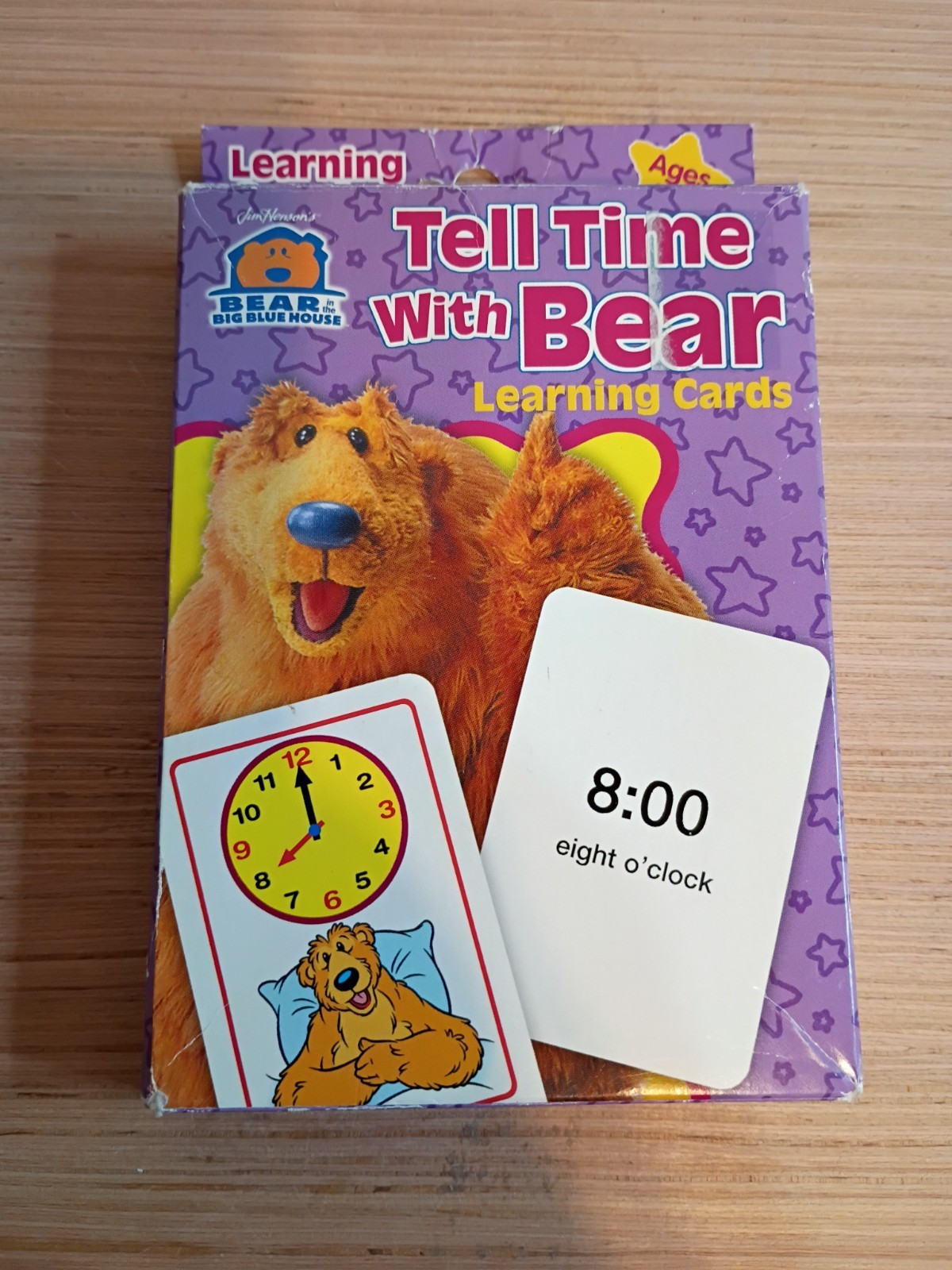 Bear in the Big Blue House RARE “Tell Time With Bear” Learning Cards Ages 2-5