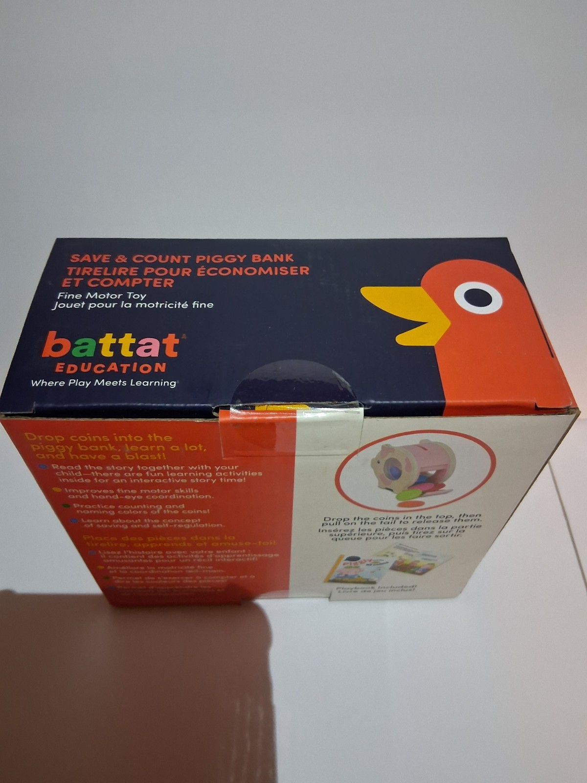 Battat Education Save & Count Piggy Bank NIB 18m+ Homeschool Montessori Play