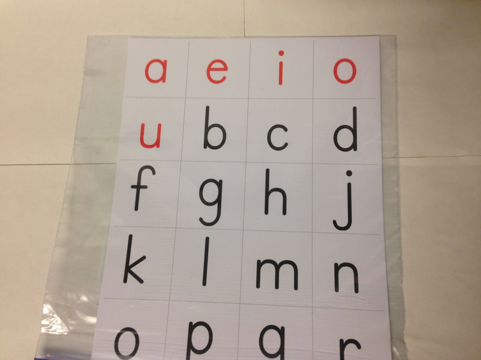 Movable letters Upper and Lowercase – Perforated & Laminated – Teaching