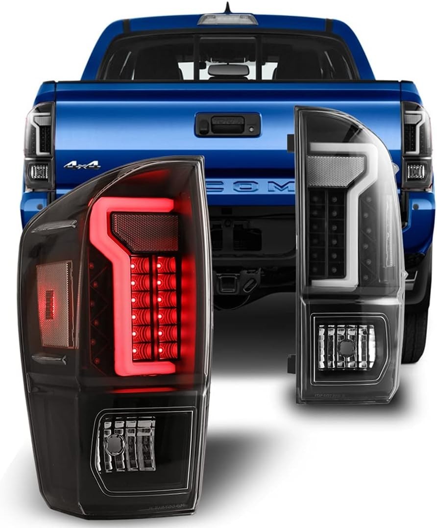 Tail Lights Compatible with [2016-2022 Toyota Tacoma] LED Tube Bar Tail lights..
