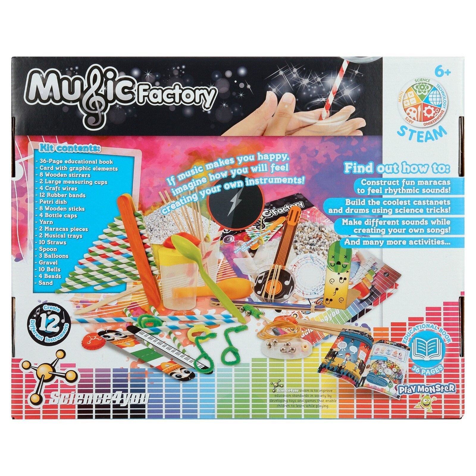 PlayMonster Music Factory Science Kit – 14 Activities to Construct & Play