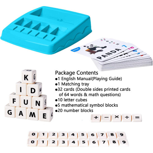 New 2 in 1 Educational Game Ages 3 And Up For Boys & Girls Learning Skills