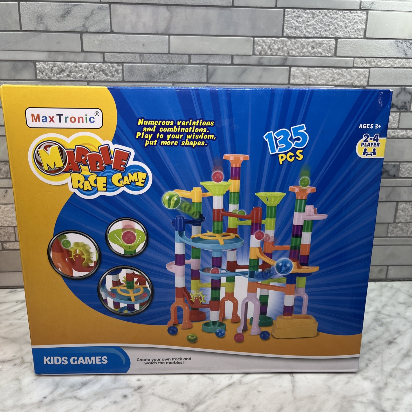 Marble Race Game 135 Pieces STEM Toy Ages 3+ Model 8104 ifollower Creative Fun!