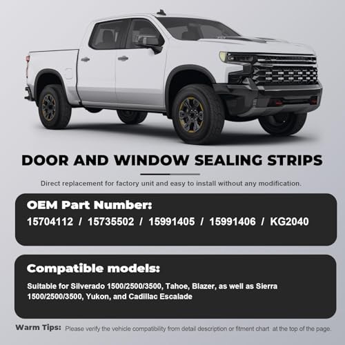 88-02 Chevy GMC 4Pcs Inner & Outer Window Sweep Felt Seal Weatherstrip Kit