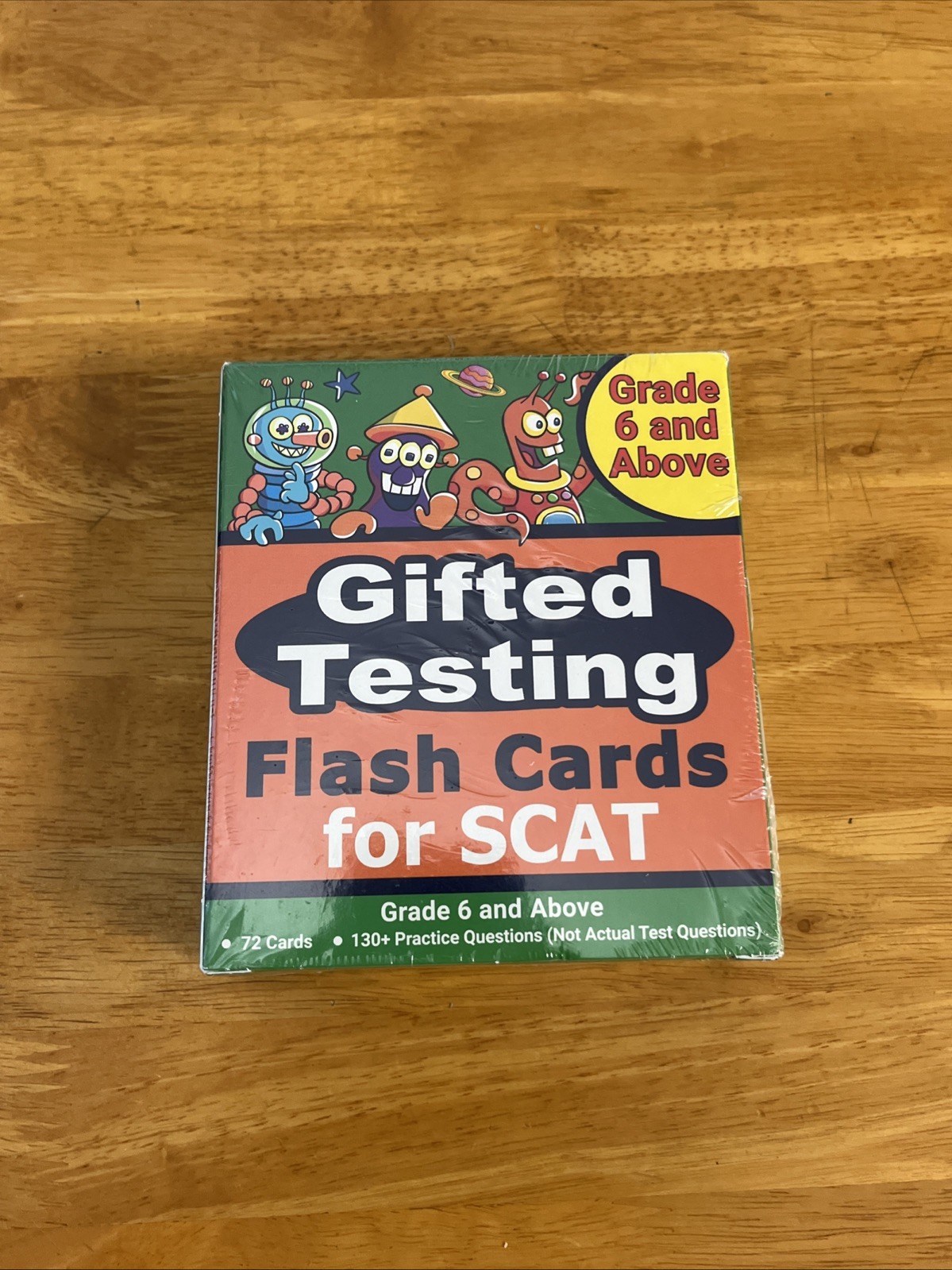 Gifted Testing Flash Cards For SCAT Grade 6 And Above. 72 Cards (sealed)