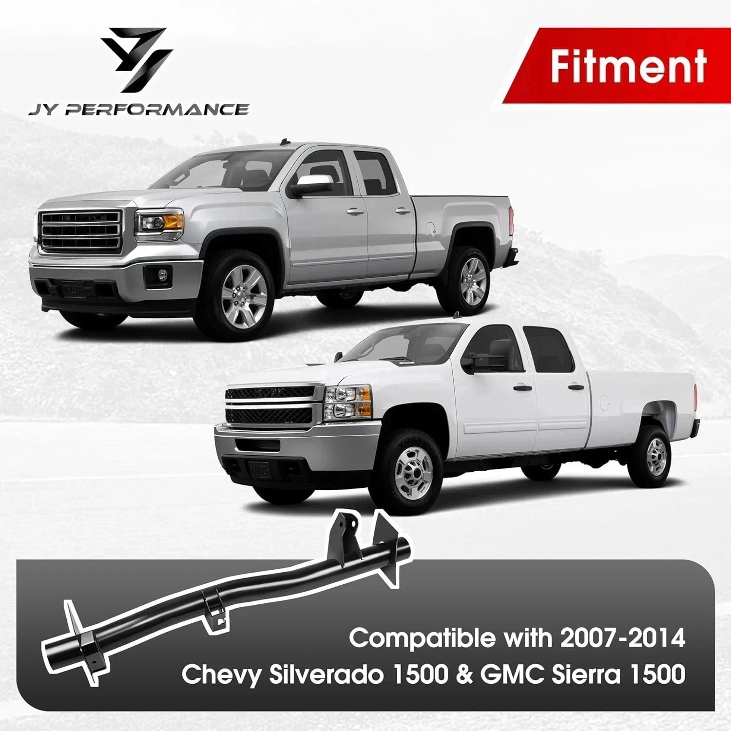 Rear Fuel Tank Support Crossmember Compatible for 2007-2014 Chevy Silverado