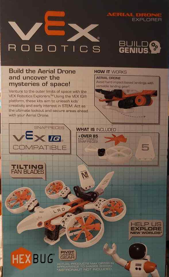 HEX BUG VEX ROBOTICS AERIAL DRONE EXPLORER (LOC TUB E-4)