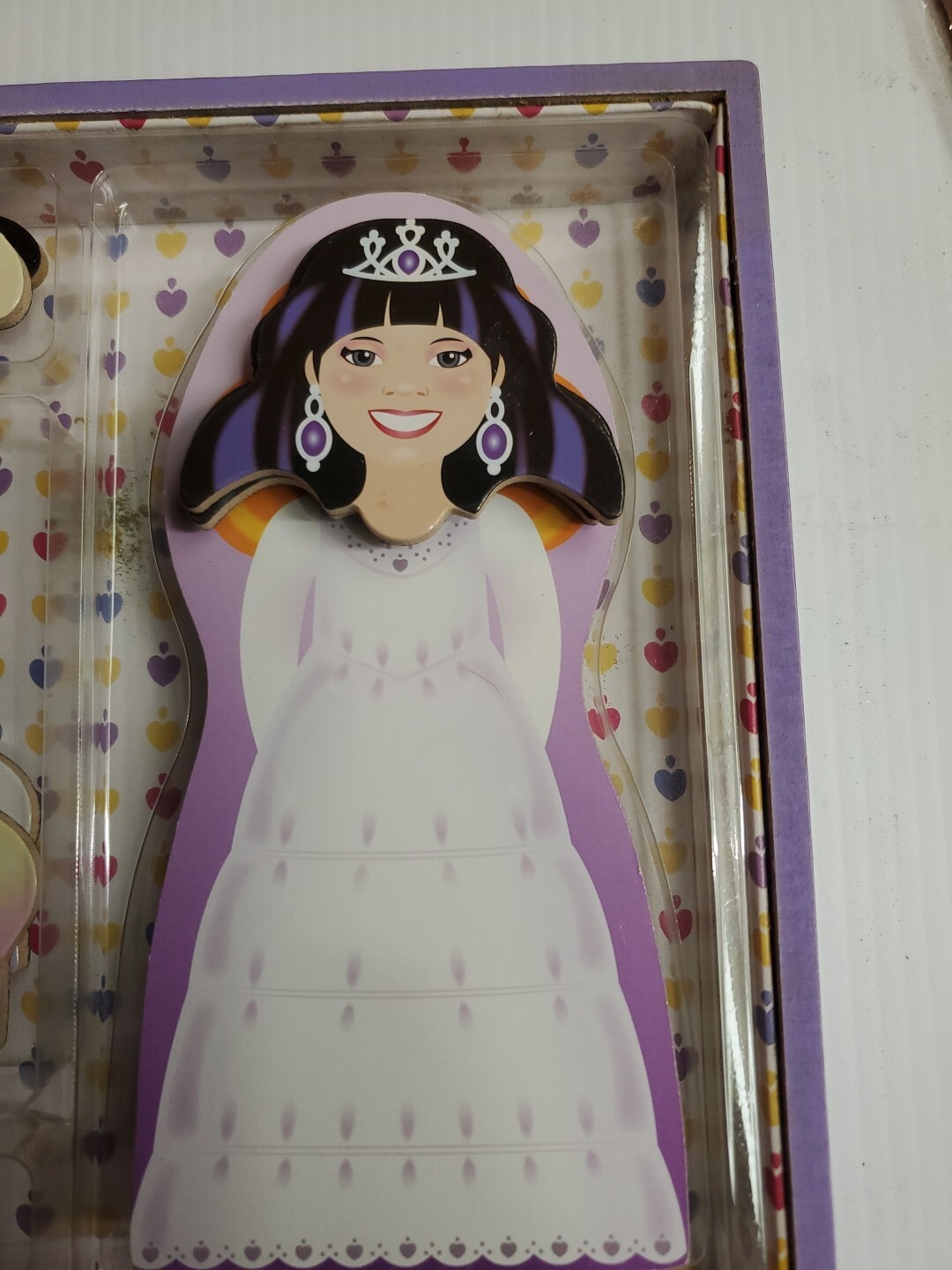 Mellisa & Doug Chunky Wood Safari Puzzle & Crowns & Gowns Magnetic Dress-up Doll
