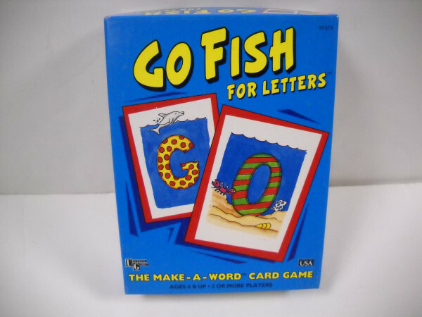 Vintage Go Fish For Letters Laminated Make A Word Card Game University Games New