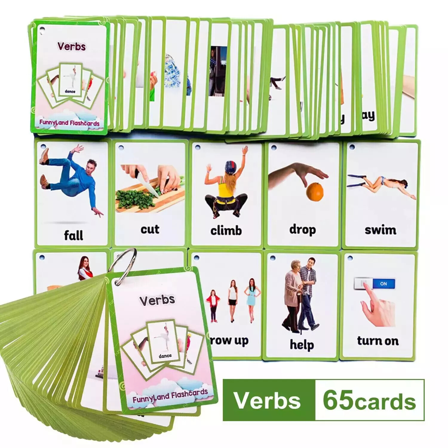 English Words Learning Flashcards for Kids 3-6 Years Reading Enlightenment Toys