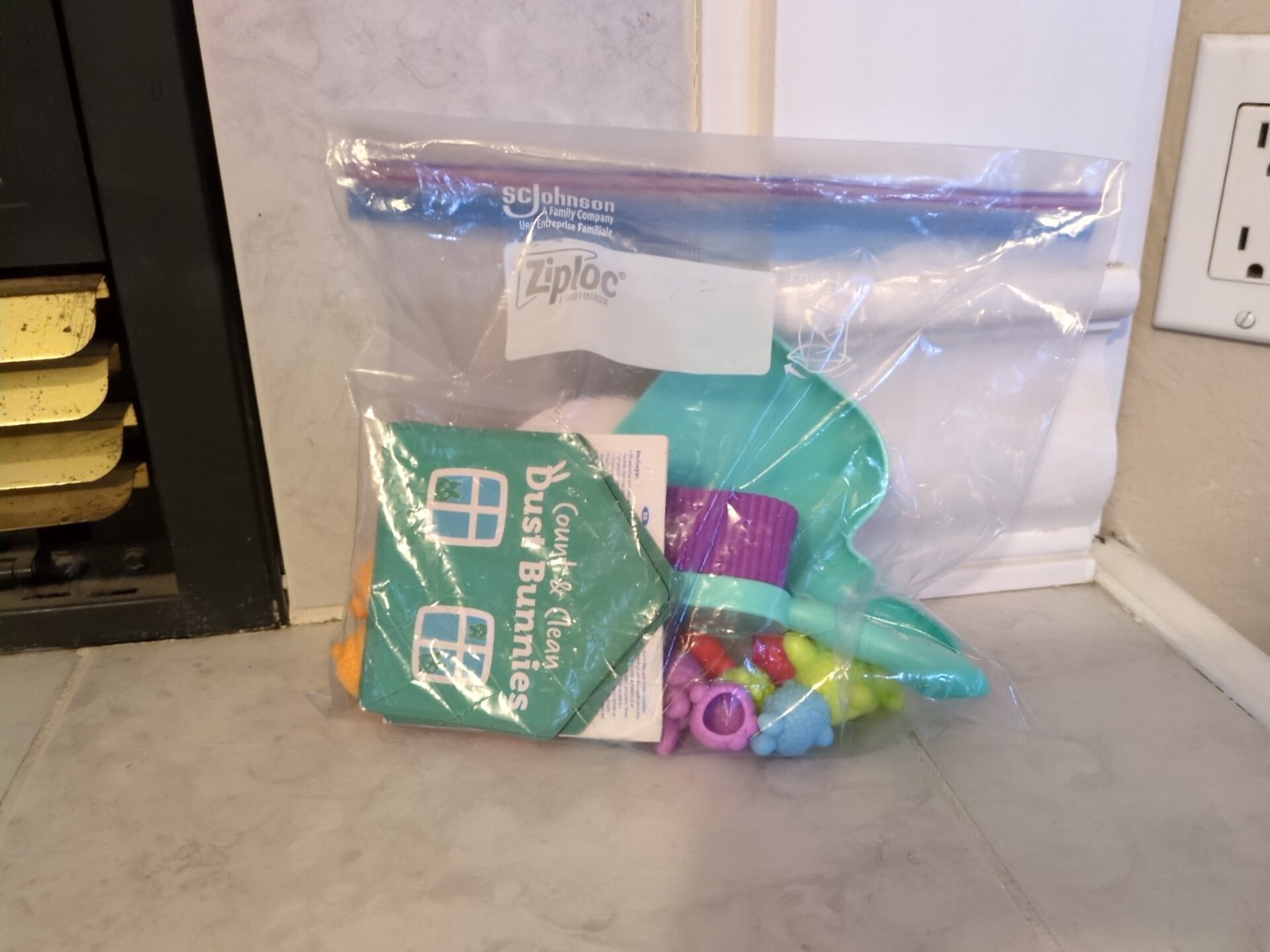 Learning Resources Count & Clean Dust Bunnies Toy, 3+, Complete, NO Bucket