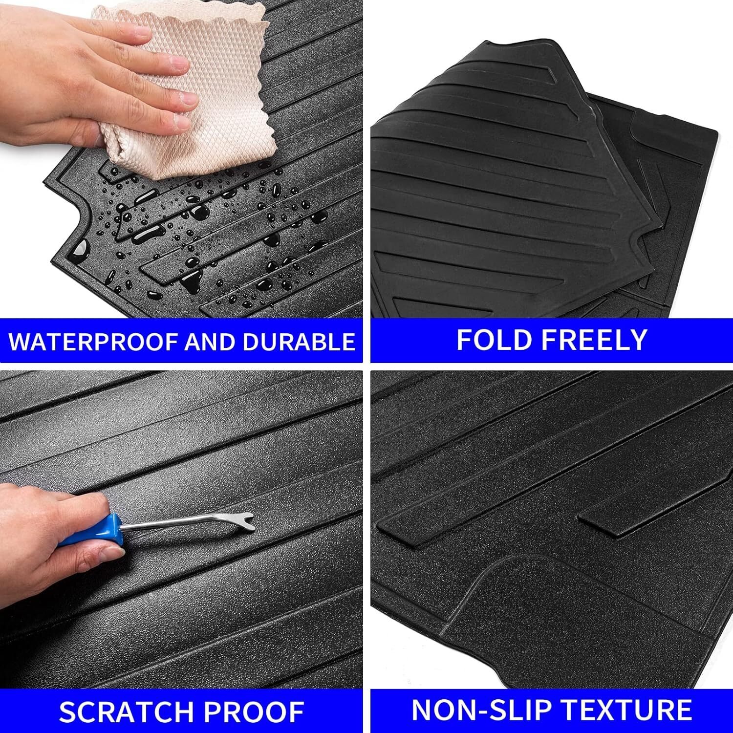 Rongtaod Truck Bed Mat Compatible with 2020-2024 Jeep Gladiator JT 5FT Truck Bed