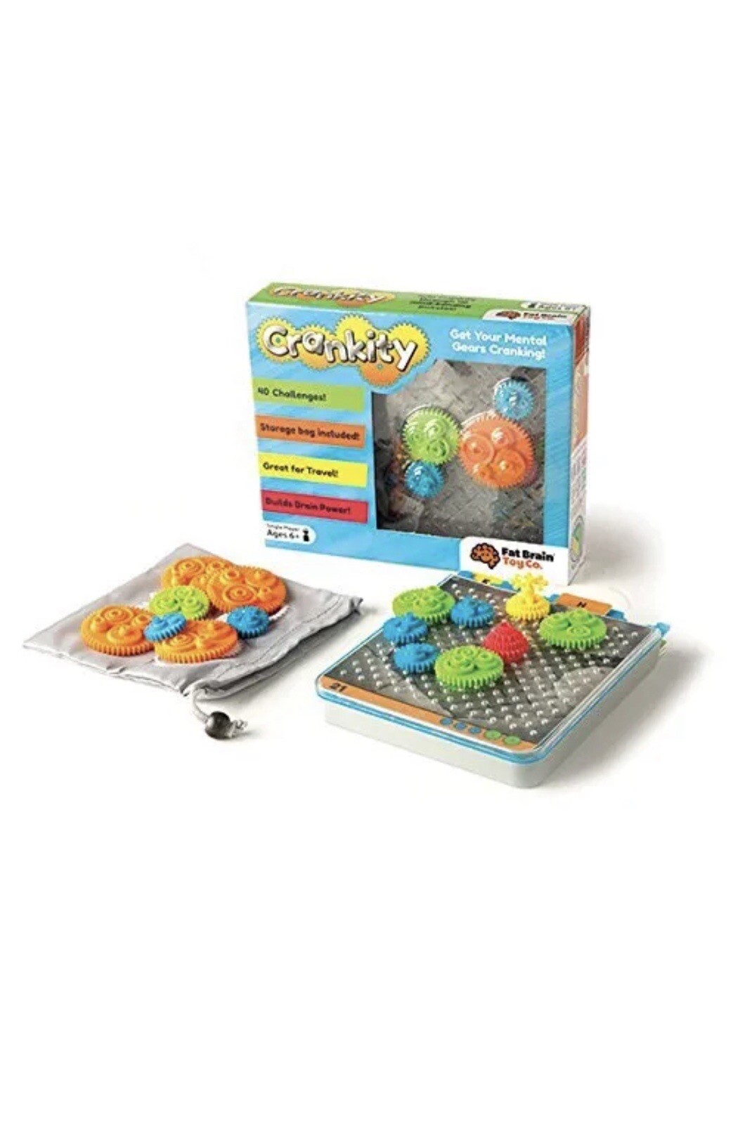 Fat Brain Toys Crankity Brainteaser Puzzles 40 Challenges Travel Games Ages 6 +