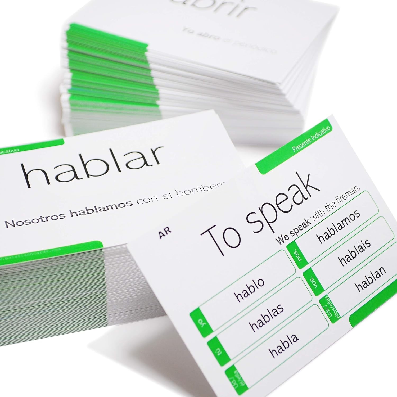 200 Spanish Verb Conjugation Presente Indicativo Flash Cards – Full Examples …
