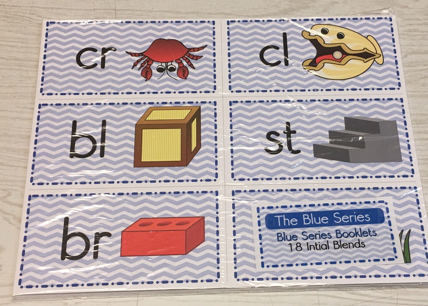 The Blue Series – 18 Beginning Consonant Blends Booklets – Montessori