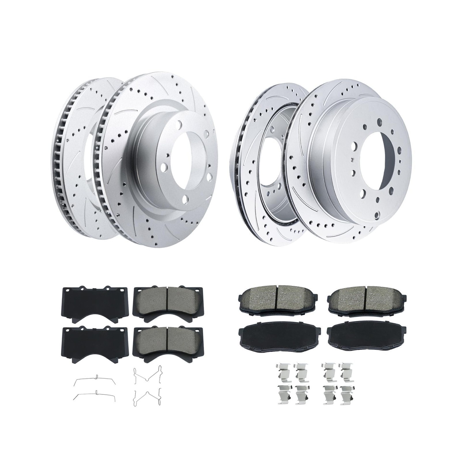 Brake Kit Compatible With 2007-2021 Toyota Tundra, 2008-2022 Sequoia, 2016-20…