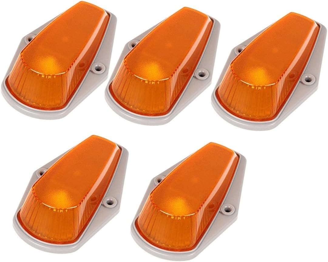 Amber Cab Marker Lights For 1980-1997 F-o-r-d F150 F250 F350 5Pcs Set