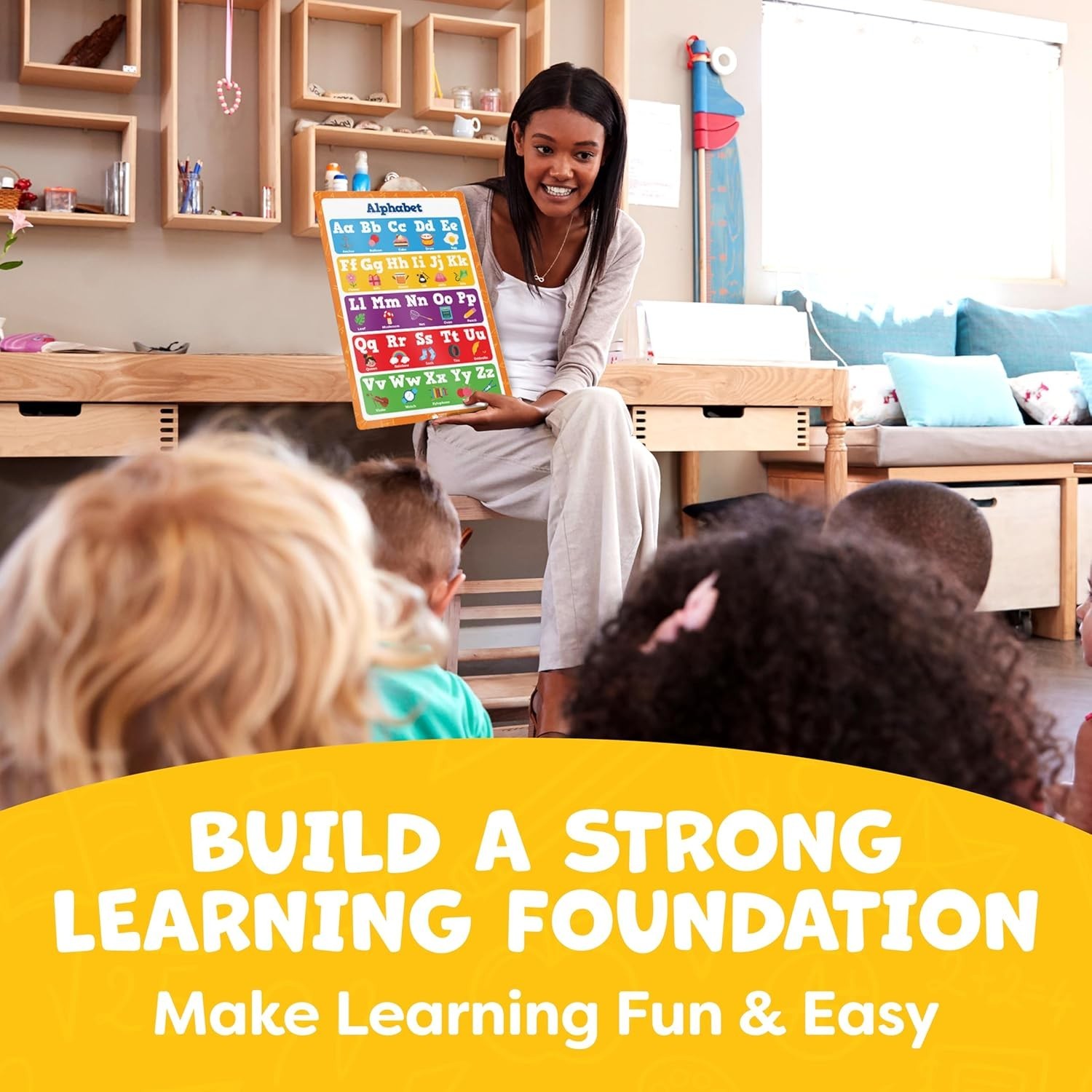 Educational Posters Set 20pcs 16×11 Inches PVC Classroom Learning Supplies