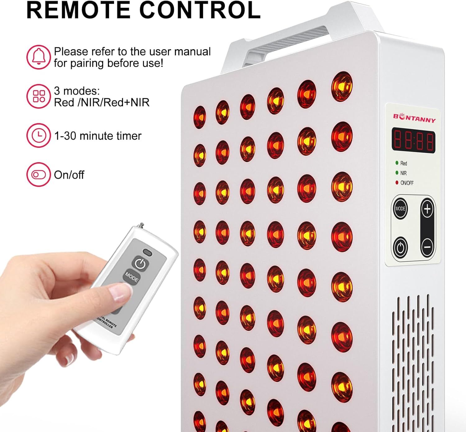 Red Light Therapy, 630nm 660nm 810nm 830nm 850nm Red Near Infrared Light Device