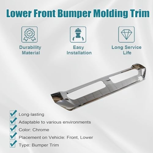 Chrome Lower Front Bumper Molding 1668858025 Compatible with Mercedes-Benz