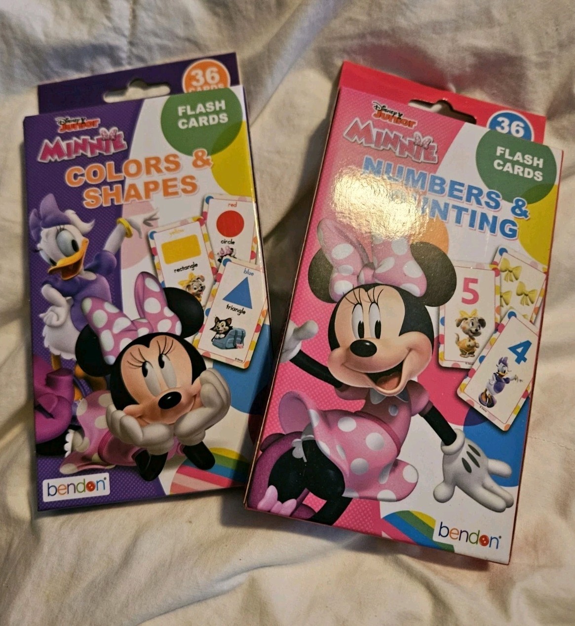 Minnie Mouse Cards Numbers And Counting, Colors And Shapes (2 Decks)
